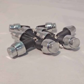 Chrome Push Button Switch 10 Pack